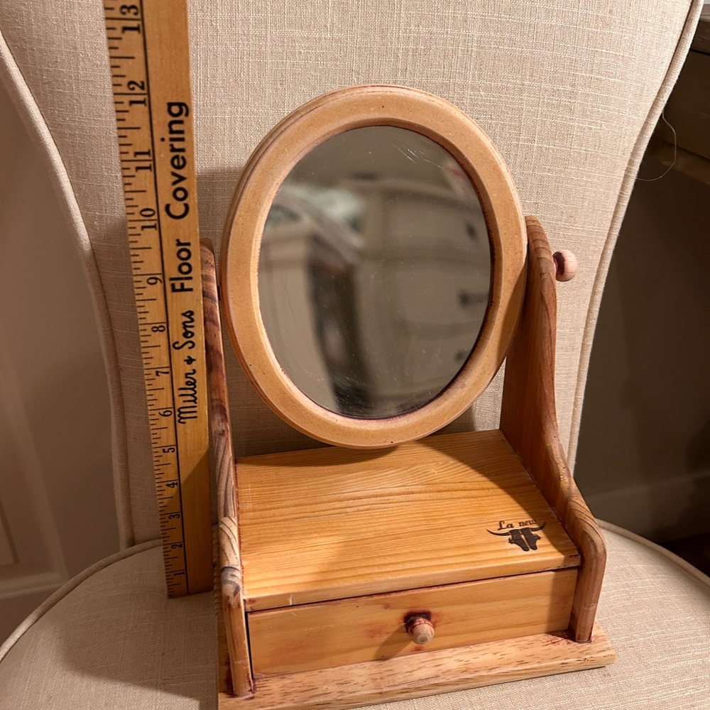 Wooden Vanity with Drawer